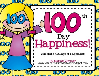 Preview of 100th Day of School Happiness - Writing, Printables, and Craftivity!