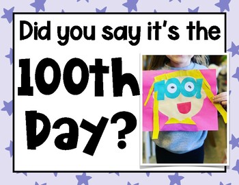 Preview of 100th Day Glasses Kid Craft