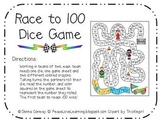 100th Day Math - Race to 100
