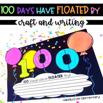 Preview of 100th Day Mylar Balloon Craft and Writing