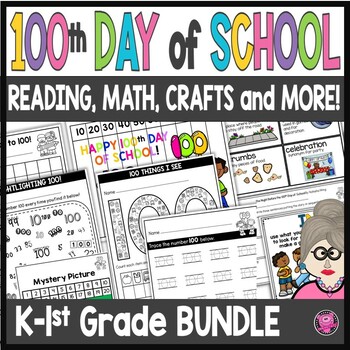 Preview of 100th Day Of School Kindergarten Activities - 100th Day Activities 1st Grade