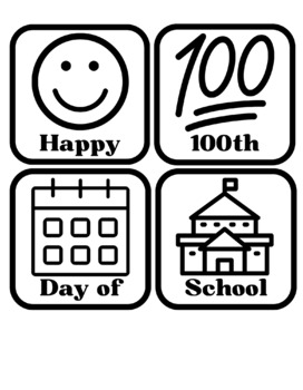 Preview of 100th Day Of School Digital Design