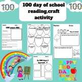 100th Day Of School Reading Passage Activities ,Craft,