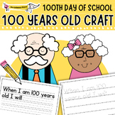 100th Day Of School! When I am 100 Years Old Shape Craft &