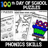 100th Day Phonics Puzzles