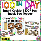 100th Day of School Smart Cookie Bag Topper Freebie
