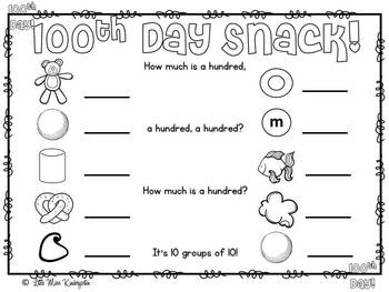 100th Day Snack