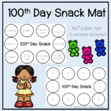 100th Day Snack Mat
