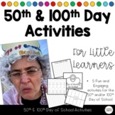 100th Day of School Center Activities for Kindergarten - 5