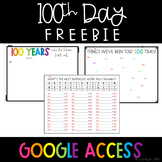 100th Day - Upper Grade Digital Activities