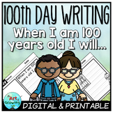100th Day Writing -When I am 100 years old - Differentiate