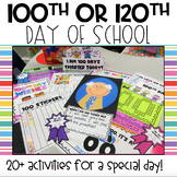 100th Day and 120th Day Pack | 100th Day of School | 120th