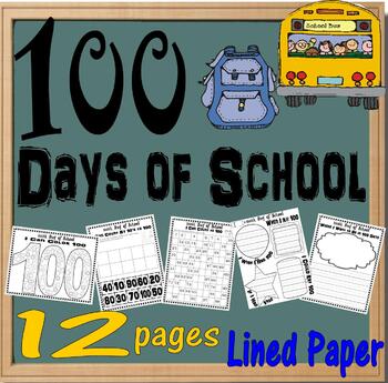 Preview of 100th Day of School 100 Days Worksheets NO PREP