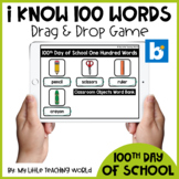 100th Day of School 100 Words Boom Cards