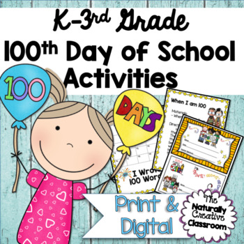 Preview of 100th Day of School Activities | PRINT & DIGITAL | K-3rd Grade