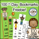 100th  Day of School Bookmarks, 100 Days of School Activities, Free