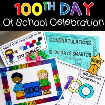 100th Day of School Activities Worksheets Printables STEM by Kreative ...