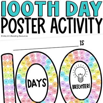 Preview of 100th Day of School Craft | 100th Day Activity Hundreth Day of School
