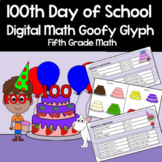 100th Day of School 5th Grade Math Goofy Glyph Google Slid