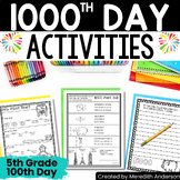 100th Day of School (5th grade): If I had $1000 Writing, M