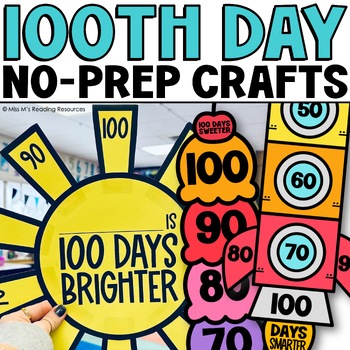 Preview of 100th Day of School Activities Hundreth Day of School 100th Day Craft 100 Days