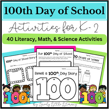 Preview of 100th Day of School Activities for Kindergarten, First Grade, and Second Grade