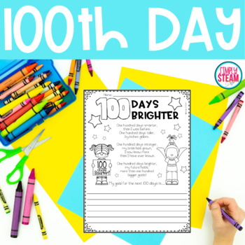 Preview of 100 Days Brighter | 100th Day of School Activity