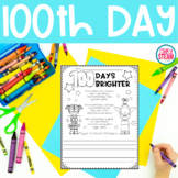100 Days Brighter | 100th Day of School Activity