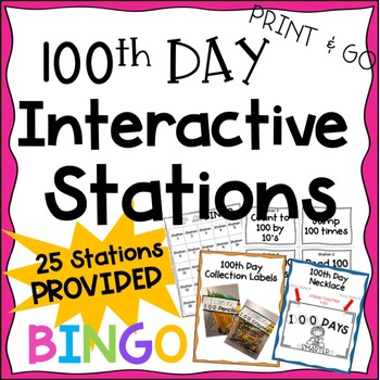 Preview of 100th Day of School Activities