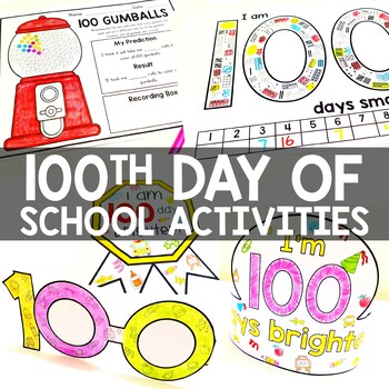 100th Day of School Math Activities by The KNA Shop | TpT