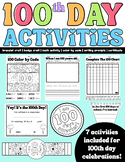 100th Day of School LOW PREP Activities | Just Print & Go!