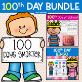 The 100th Day of School Activities BUNDLE (Bingo, Crown, W