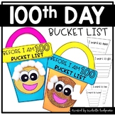 100th Day of School Activities Before I am 100 Bucket List