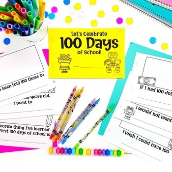 100th Day of School Activities Bundle of Reading Printables & Math Games