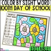 100th Day of School Project, January Winter Coloring Pages