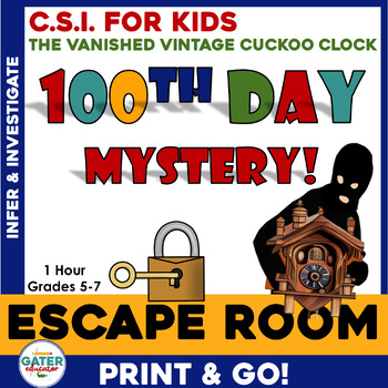 Preview of 100th Day of School Activities - Escape Room & Reading Passages