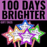 100th Day of School Activities | Gift Tags for Glow Wands