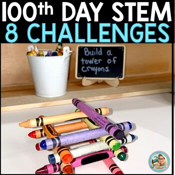 Preview of 100th Day of School Activities STEM | KINDERGARTEN 1ST 2ND GRADE