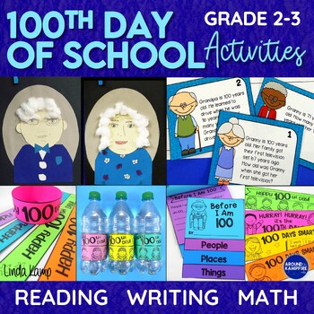 Preview of 100th Day of School Activities for 2nd and 3rd Grade + Digital 100th Day
