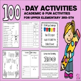 100th Day of School Activities for Grades 3rd-5th