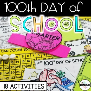 Preview of 100th Day of School Activities for Kindergarten & First Grade 100 Days of School