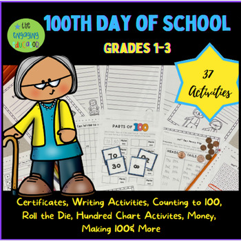 Preview of 100th Day of School Activities for Primary Grades First & Second Grades