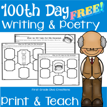 Preview of Free 100th Day of School Writing Activities | Poetry Activities