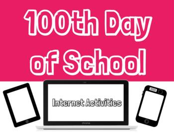 Preview of 100th Day of School Activity - Online Distance Learning - Google Slides