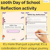 100th Day of School Activity, Reflection Journal