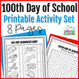 100th Day of School Activity Set