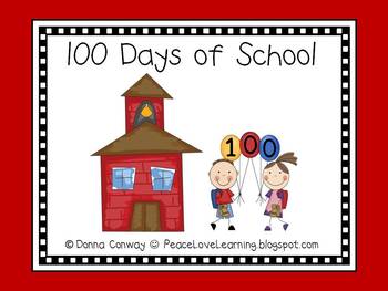 Preview of 100th Day of School - An Emergent Reader 