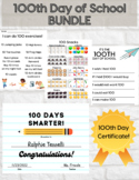 100th Day of School | BUNDLE & CERTIFICATE