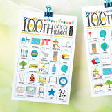 100th Day of School Bingo - 50 cards - Color