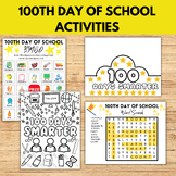 100th Day of School Bingo Crown Word Search Collaborative 